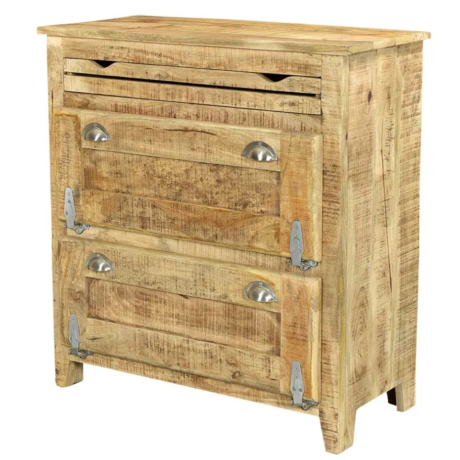 Discount Wohnen Shabby Design Schuhschrank mit 2 Klappen - Suennas