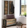 Discount Wohnen Shabby Garderoben Paneele & Bank - Vosbadus (dreiteilig)