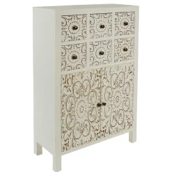 Best Wohnen Shabby Highboard mit Ornament Muster Front - Acacio
