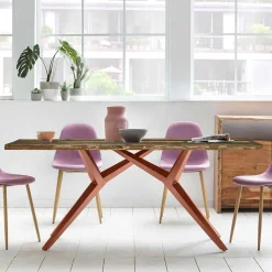 Clearance Wohnen Shabby Tisch aus buntem Recyclingholz - Konrad