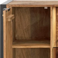 Clearance Wohnen Sideboard aus Recyclingholz Mango & Metall - Acira