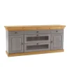 New Wohnen Sideboard Cempino in Grau Kiefer teilmassiv