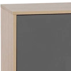 Best Wohnen Sideboard in Eiche Hell NB & Dunkelgrau - Dranico