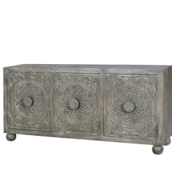 New Wohnen Sideboard in Grey Wash Mangoholz - Buama