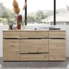 Wohnen Sideboard in Wildeiche & Dunkelgrau - Kuetra