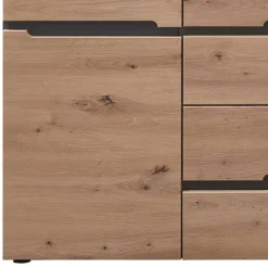 Wohnen Sideboard in Wildeiche & Dunkelgrau - Kuetra
