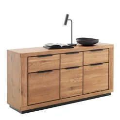 Clearance Wohnen Sideboard in Wildeiche mit Schwarz - Vlacoma