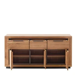 Clearance Wohnen Sideboard in Wildeiche mit Schwarz - Vlacoma