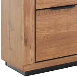 Clearance Wohnen Sideboard in Wildeiche mit Schwarz - Vlacoma