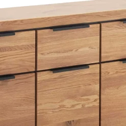 Clearance Wohnen Sideboard in Wildeiche mit Schwarz - Vlacoma