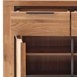Clearance Wohnen Sideboard in Wildeiche mit Schwarz - Vlacoma