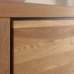 Clearance Wohnen Sideboard in Wildeiche mit Schwarz - Vlacoma