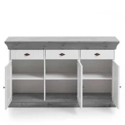 Online Wohnen Sideboard Mirandesca in Weiß Grau