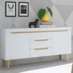 Clearance Wohnen Sideboard mit drei Schubladen und zwei Türen - Ginko