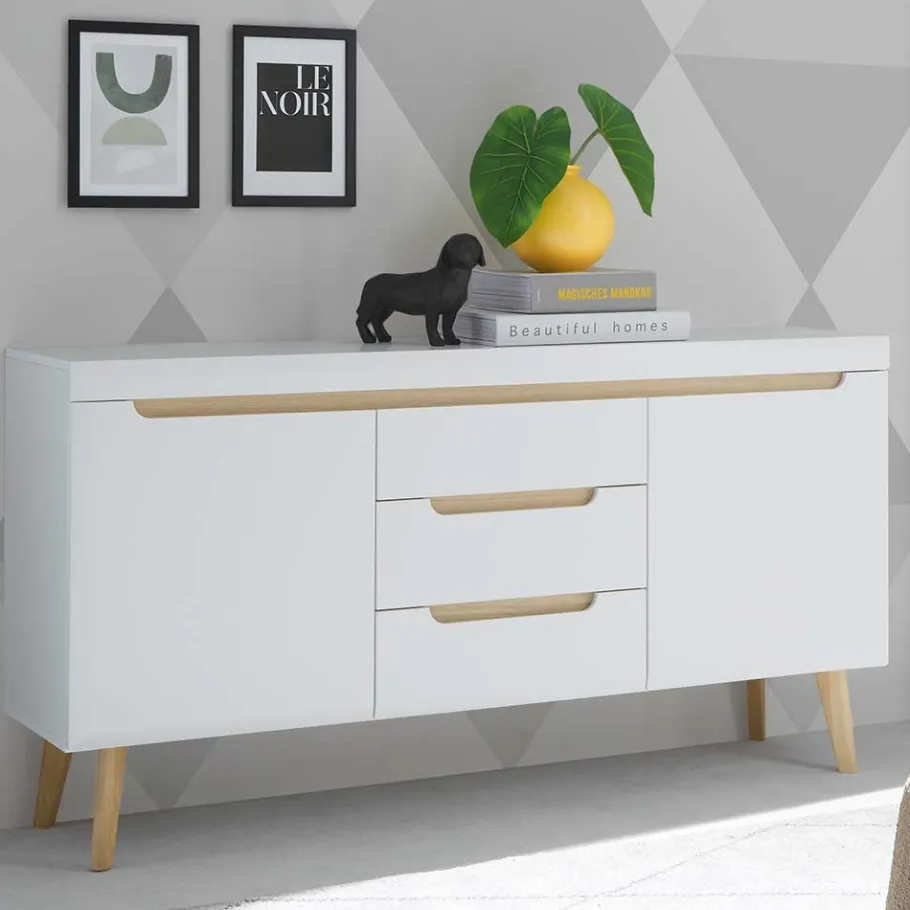 Clearance Wohnen Sideboard mit drei Schubladen und zwei Türen - Ginko