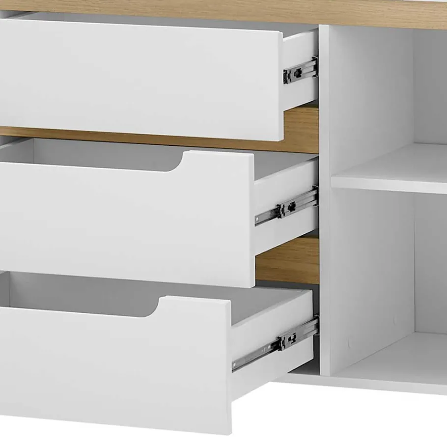 Clearance Wohnen Sideboard mit drei Schubladen und zwei Türen - Ginko