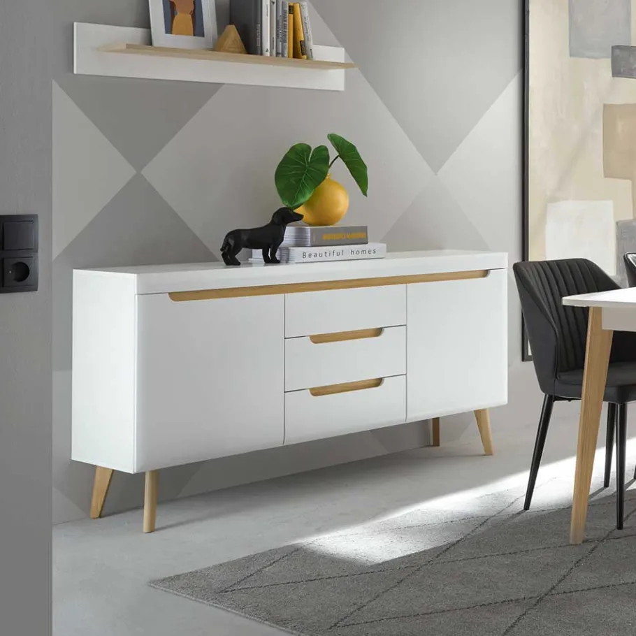 Clearance Wohnen Sideboard mit drei Schubladen und zwei Türen - Ginko