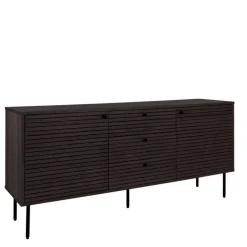 Hot Wohnen Sideboard mit dunklem Furnier in Braun - Wega