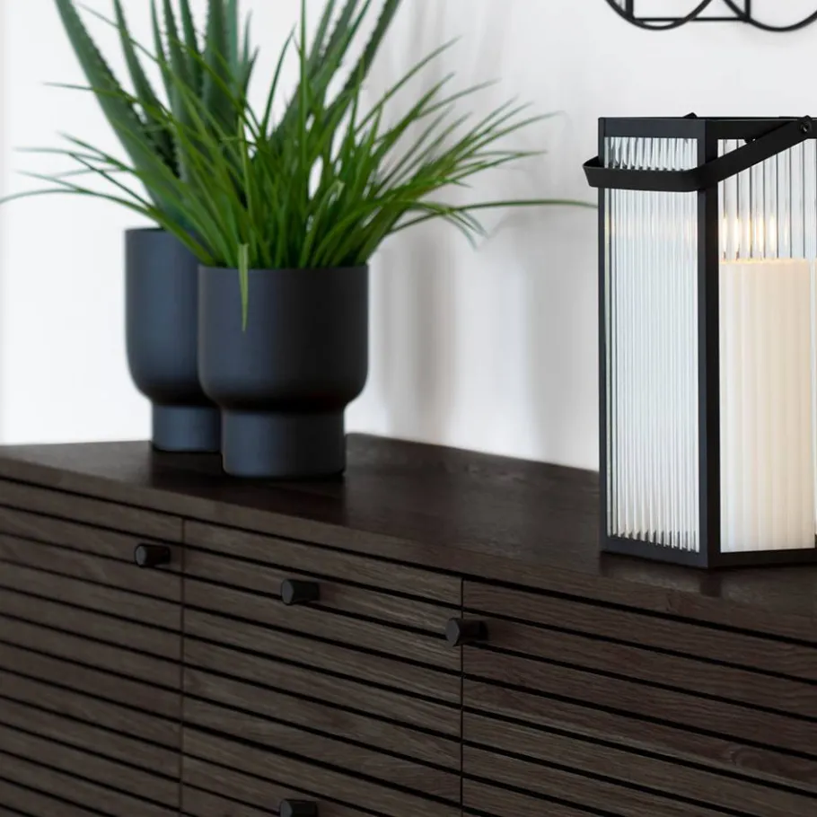 Hot Wohnen Sideboard mit dunklem Furnier in Braun - Wega