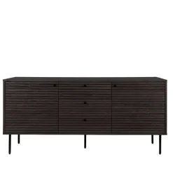 Hot Wohnen Sideboard mit dunklem Furnier in Braun - Wega