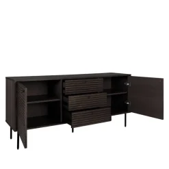 Hot Wohnen Sideboard mit dunklem Furnier in Braun - Wega