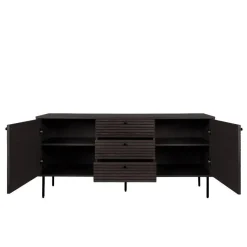 Hot Wohnen Sideboard mit dunklem Furnier in Braun - Wega