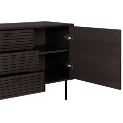 Hot Wohnen Sideboard mit dunklem Furnier in Braun - Wega