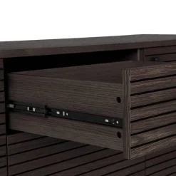 Hot Wohnen Sideboard mit dunklem Furnier in Braun - Wega
