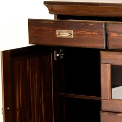Clearance Wohnen Sideboard mit Glas im Kolonialstil - Jurcavs