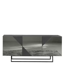 Clearance Wohnen Sideboard mit rauchgrauem Spiegelglas - Razepta