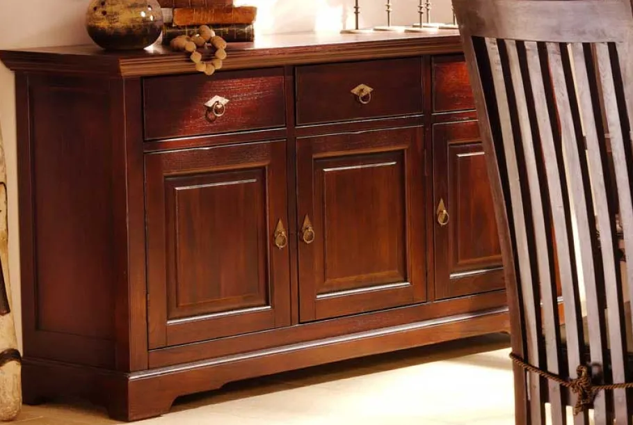 New Wohnen Sideboard Polenta aus Akazie Massivholz