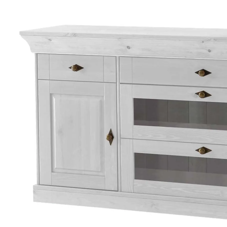 Outlet Wohnen Sideboard Satumare im skandinavischen Landhausstil