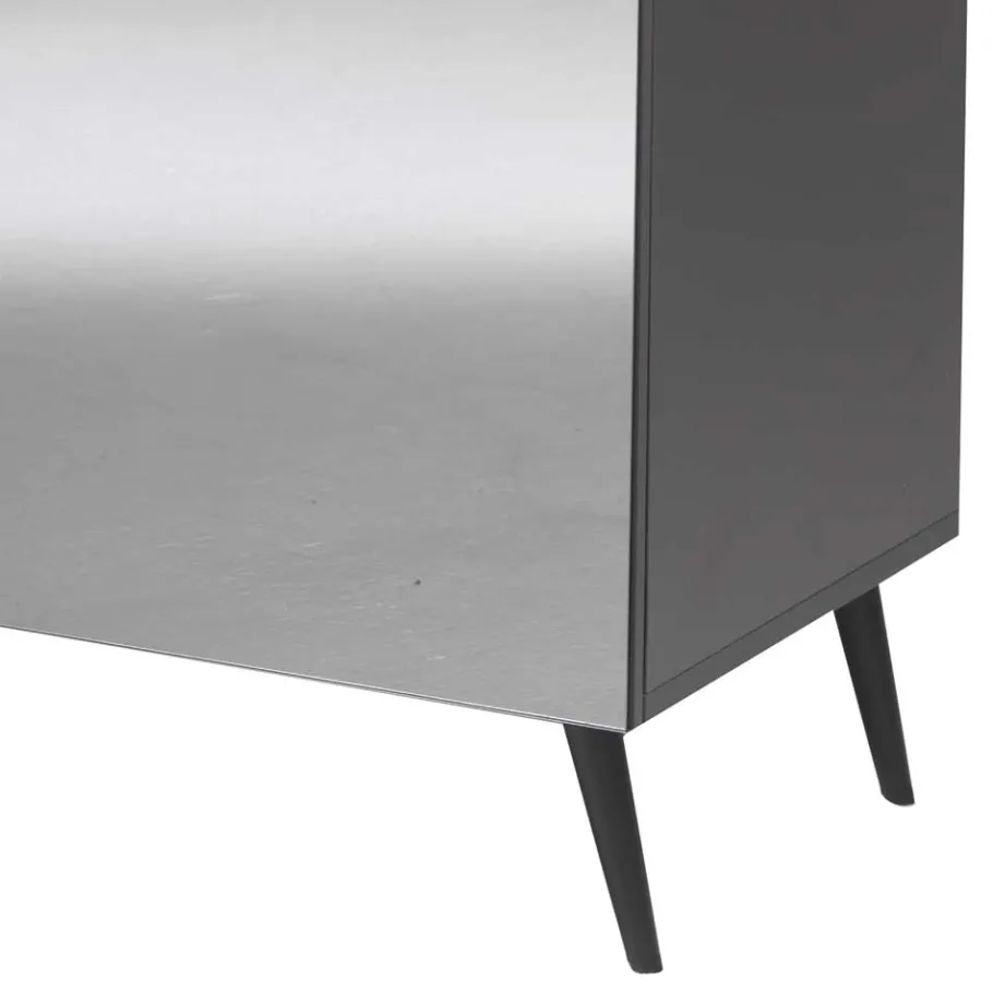 Outlet Wohnen Sideboard teilweise mit Spiegelglas beschichtet - Razepta I
