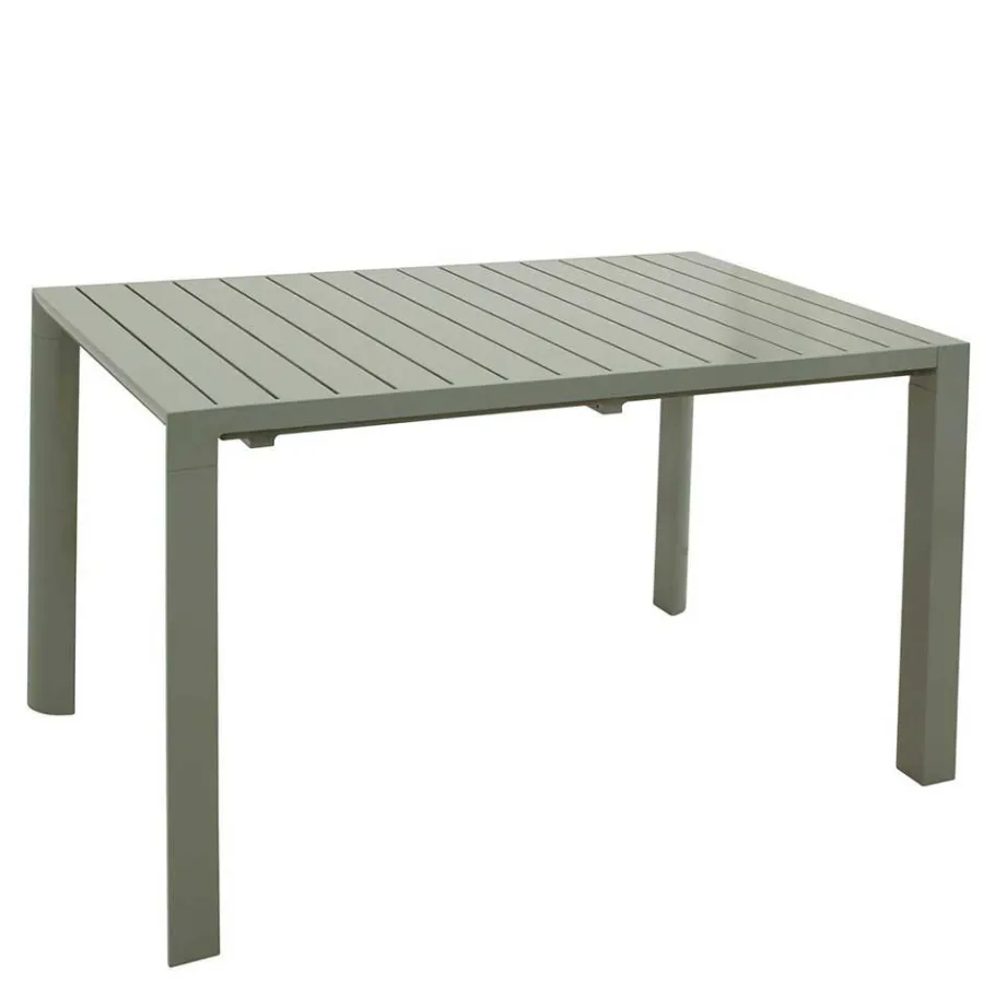 Hot Wohnen Silbergrauer Gartentisch mit Front Butterflyauszug - Sergio