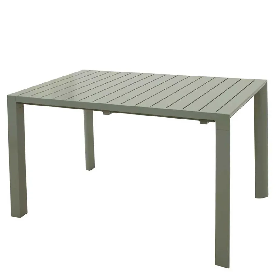 Hot Wohnen Silbergrauer Gartentisch mit Front Butterflyauszug - Sergio