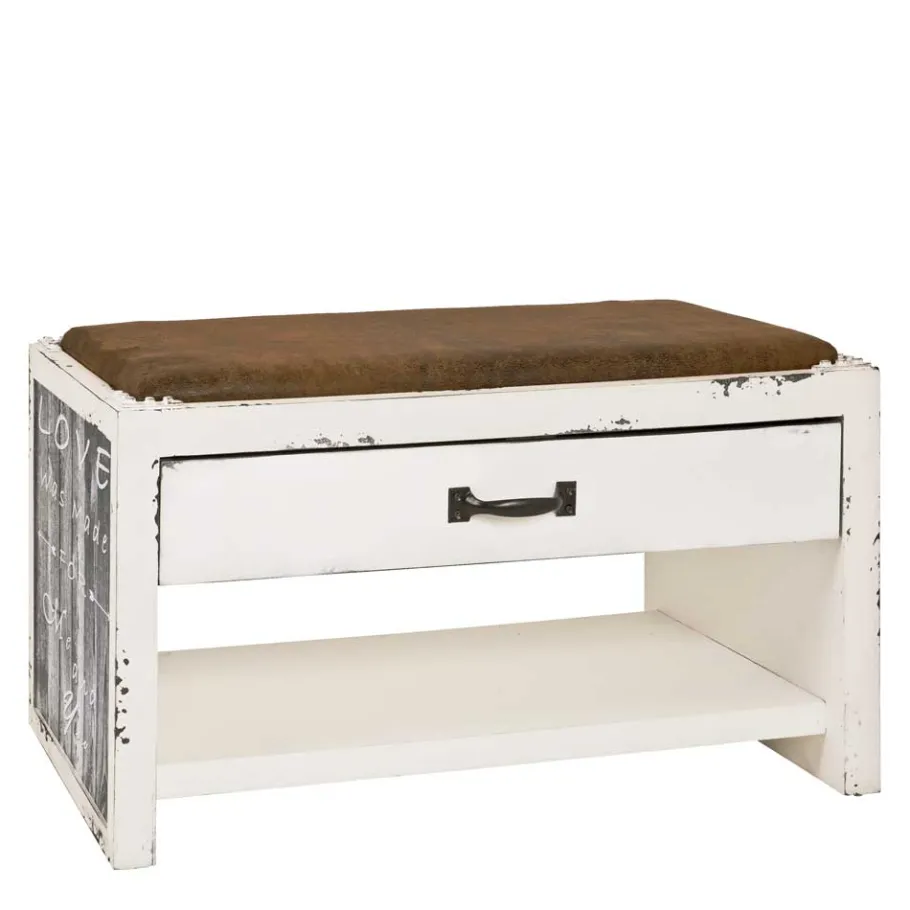 Hot Wohnen Sitzbank Senva im Shabby Chic Look