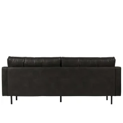 Best Wohnen 3-Sitzer Ledersofa in Schwarz - Avonita