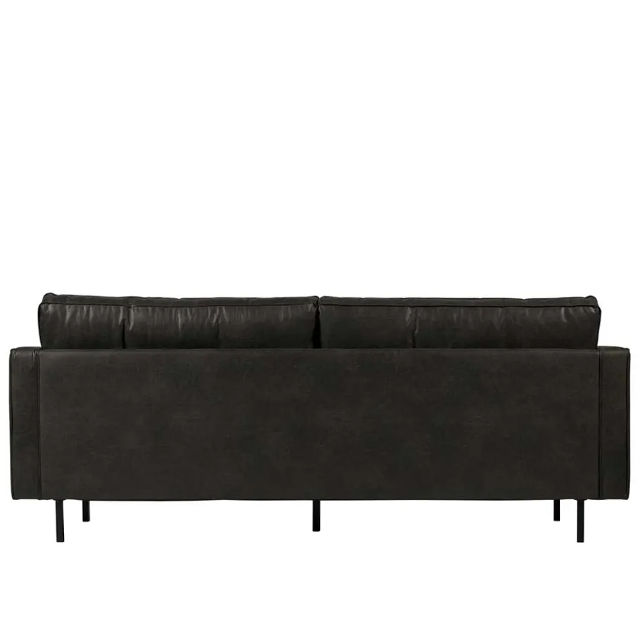 Best Wohnen 3-Sitzer Ledersofa in Schwarz - Avonita