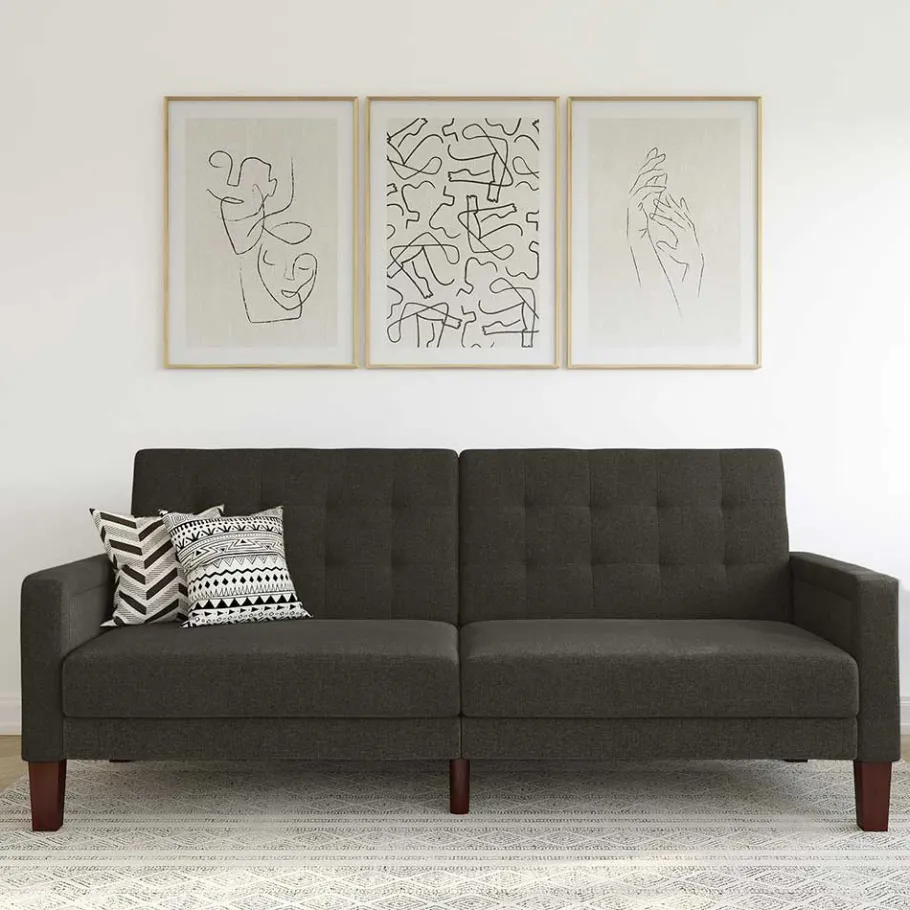 Hot Wohnen 3-Sitzer Schlafsofa in Grau - Memton