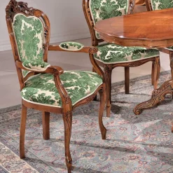 Sale Wohnen Sitzgruppe im Barockstil Magari mit 5 Polsterstühlen (sechsteilig)