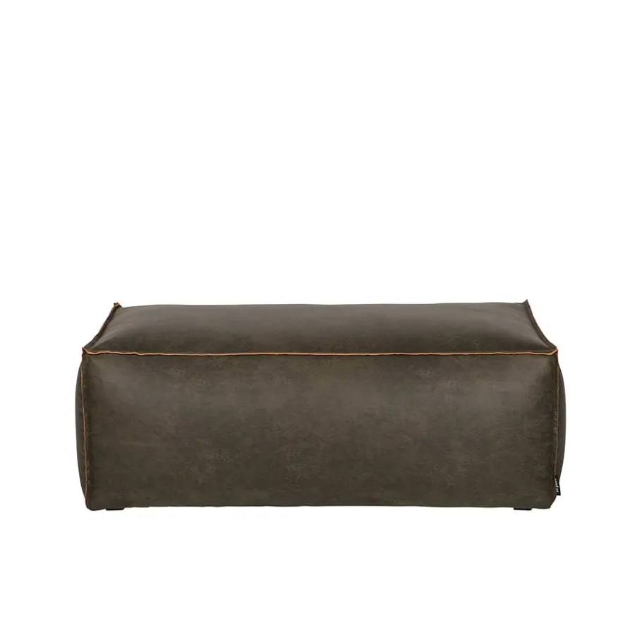Discount Wohnen Sitzhocker Pouf Zoika in Oliv Grün