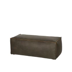 Discount Wohnen Sitzhocker Pouf Zoika in Oliv Grün