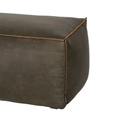 Discount Wohnen Sitzhocker Pouf Zoika in Oliv Grün