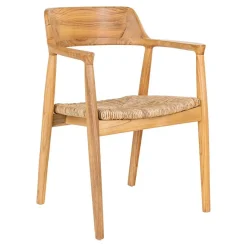 Online Wohnen Skandi Armlehnenstuhl aus Sungkai Holz - Tilli (2er Set)