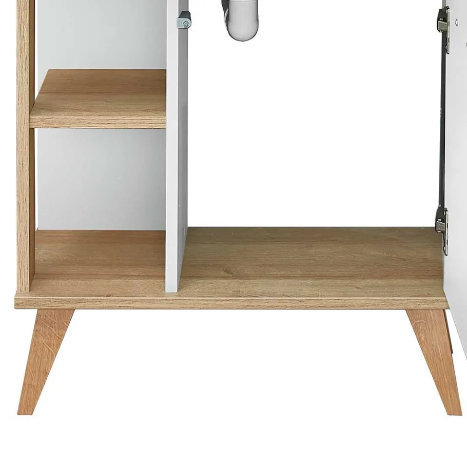 Best Wohnen Skandi Badmöbel Kombi zweifarbig - Timur (dreiteilig)