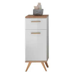 Best Wohnen Skandi Badmöbel Kombi zweifarbig - Timur (dreiteilig)