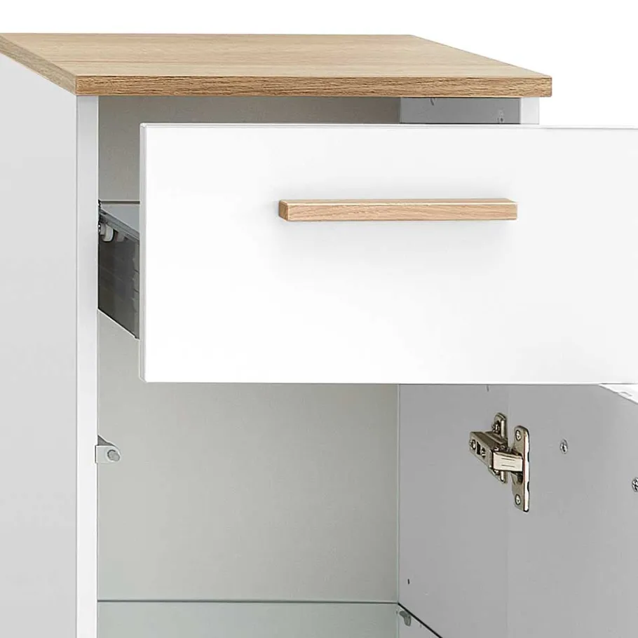 Best Wohnen Skandi Badmöbel Kombi zweifarbig - Timur (dreiteilig)