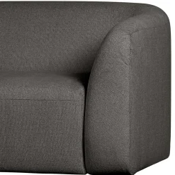 New Wohnen Skandi Chenille Sofa in Schwarzgrau - Prattl