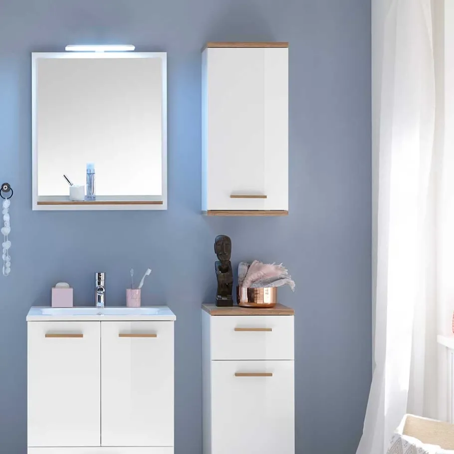 Online Wohnen Skandi Design Badhängeschrank zweifarbig - Timur