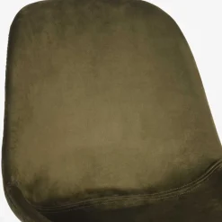 New Wohnen Skandi Design Esstischstuhl in Oliv Grün Samt - Kendo (2er Set)